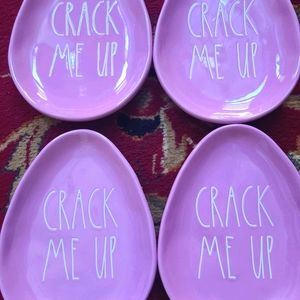 Rae Dunn CRACK ME UP Plates